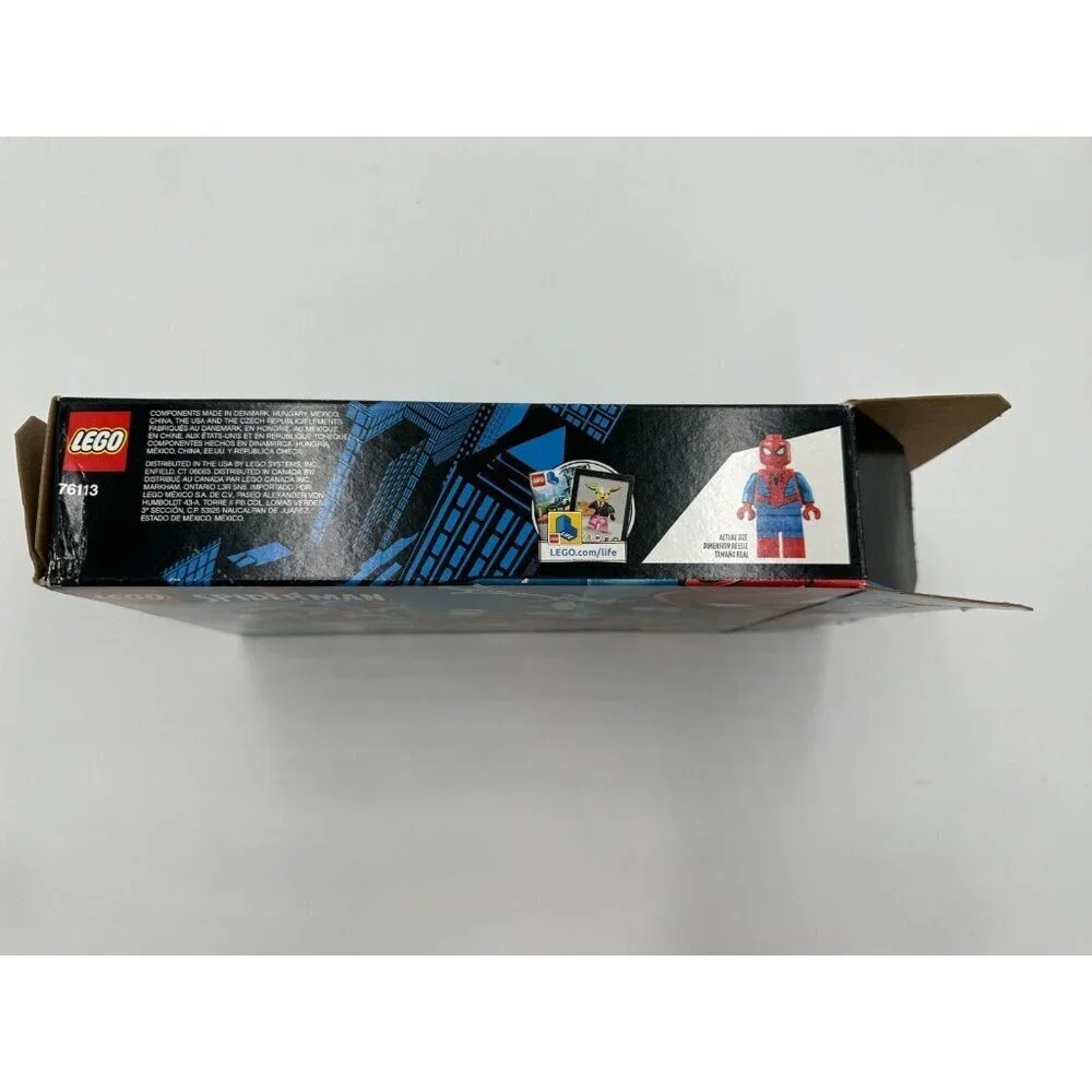 EMPTY BOX ONLY - LEGO 76113 Marvel Super Heroes Spider-Man Bike Rescue (235 pcs)